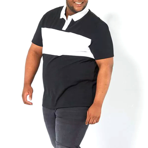 Chemises pour hommes 100% coton, logo brodé, manches courtes, polos unis pour hommes, tailles grandes pour hommes - Product Image 6