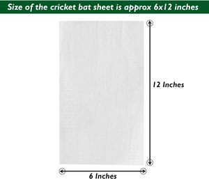 Cinta de Protección para Bate de Cricket de Calidad de Exportación, Fibra de Vidrio de Alta Resistencia, Protección Anti-Impacto para el Borde, la Cara y la Punta del Bate, Uso Profesional - Product Image 3