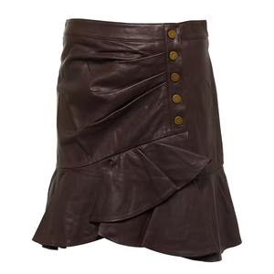 Jupe en cuir véritable 100% originale pour femmes, tendance, disponible en différentes couleurs, nouveau style brillant - Product Image 1