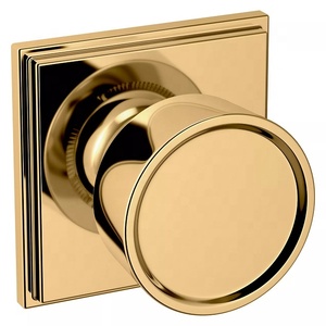 Modern Metal <b>Black</b> <b>Matte</b> Round Passage Privacy <b>Knob</b> with Square Back Plate Dummy Design Durable Furniture Handle Home Office Use - Product Image 2