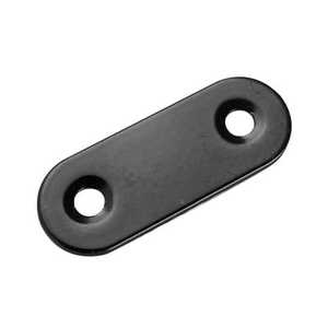<b>Black</b> Flat Metal Mending Plate <b>Bracket</b> with Screws Model NA Anand Engineering Corporation Uttar Pradesh - Product Image 1