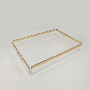 Decorative Acrylic Serving Tray With Modern Artistic Design For <b>Coffee</b> <b>Table</b> Styling And Luxury Home Decor - Product Image 2