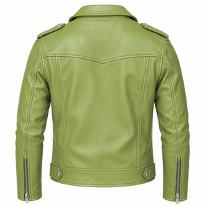 High Quality Stand Collar <b>Leather</b> <b>Jacket</b> For Outdoor Wear Hot Selling <b>Men</b> Clothing <b>Leather</b> <b>Jackets</b> New Fashion Latest Arrival - Product Image 5