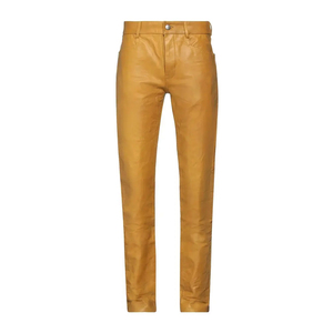 <b>Men</b> <b>Leather</b> <b>Trousers</b> Slim Fit Motorcycle Pants Fashion Casual Streetwear Riding Outdoor Travel Durable Comfortable Stylish - Product Image 1