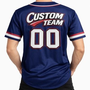 Maillot de baseball pour hommes à manches courtes avec boutons, personnalisable pour équipe sportive, en tissu polyester respirant et léger à séchage rapide - Product Image 6