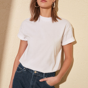 Camiseta Extra Grande para Mujer, Hecha a Medida, 100% Algodón, con Logotipo Impreso Personalizado, Lavada con Ácido - Product Image 4