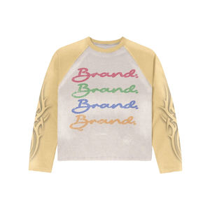 Camiseta Gráfica Personalizada de Alta Calidad, Unisex, Talla Grande, Térmica, con Logotipo, Manga Larga, 100% Algodón, Impresión DTG, Ecológica y Transpirable - Product Image 3