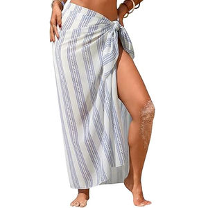 Pareo Sarong Estampado al por Mayor para Mujer, Cubrebaño Ligero de Rayón, Proveedor OEM de Trajes de Baño con Logotipo Personalizado - Product Image 1
