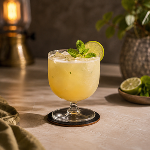 Verres à cocktail modernes faits à la main par des artisans, finition transparente, capacité de 300-350 ml, vaisselle élégante pour les fêtes - Product Image 6