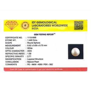Loose Pearl 7.2 Carat Luxury Gemstone for Fine Jewelry - Product Image 3