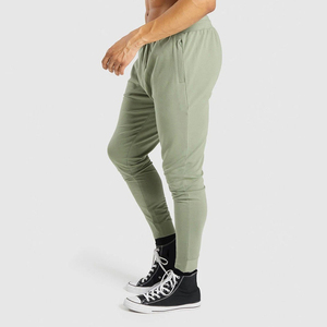 Pantalon de jogging décontracté pour homme en toile de qualité supérieure, anti-rétrécissement et absorbant la transpiration, avec cordon de serrage à la taille - Product Image 2