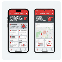 Application d'alerte aux catastrophes RoyalCraft Enterprise : Alerte d'urgence, Météo, Mises à jour de sécurité, Notifications en direct, Stock