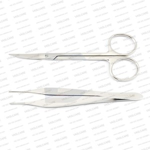 Kit Clásico de 2 Piezas para Retirar Suturas, Instrumentos Quirúrgicos, Tijeras Iris, Pinzas Adson, Kit de Primeros Auxilios y Procedimientos Menores Vaslcare - Product Image 5