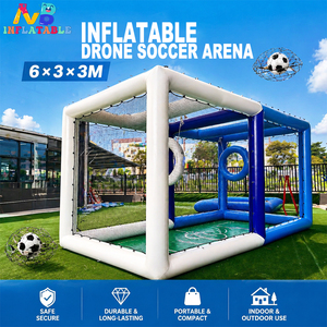 Arena <span class=keywords><strong>de</strong></span> Fútbol Inflable para Drones, 6x3x3m, Portátil, Segura, Fácil <span class=keywords><strong>de</strong></span> Inflar para Uso en Interiores y Exteriores, Ideal para Deportes con Drones - Product Image 1