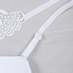 Soutien-gorge push-up avec armatures et rembourrage, fermeture frontale plongeante, combinaison dentelle, soutien-gorge dos nageur avec maintien - Product Image 6