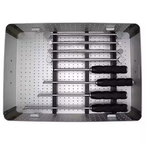 Cervical Disc Preparation Instrument <b>Set</b> Minimally Invasive Spine Surgery <b>Tools</b> Lumbar Orthopedic Procedures Aluminum <b>Box</b> - Product Image 2