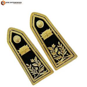 Patch de col Gorget Generals en tissu écologique de qualité supérieure avec options de conception personnalisées pour la décoration de vêtements à coudre - Product Image 2