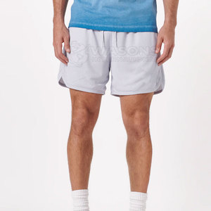 Shorts de sport décontractés pour hommes en maille respirante à séchage rapide, 100 % polyester, adaptés à la course, au fitness et aux activités de plein air - Product Image 4
