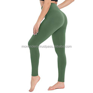 Seamless Mid Waist Push Leggings Women Formal Anti-Bacterial Breathable Spandex/<b>Nylon</b> for Fitness Yoga <b>Tights</b> Gym - Product Image 2