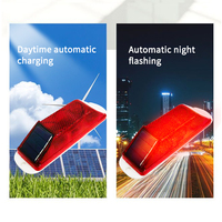 Nouveau signal lumineux de circulation solaire à LED en plastique avec feux clignotants pour la sécurité routière, à montage au sol