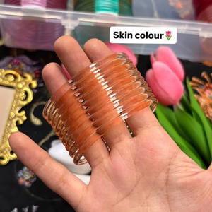 MN EXPORTS Chudiyan Jelly <b>Bangle</b> for Women Girls <b>Glass</b> Material Casting Technique Model Angel Style Customizable Size Fashion - Product Image 1