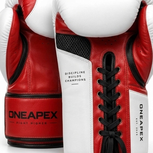 <b>Boxing</b> <b>Gloves</b> <b>White</b> Red Professional Training Fight <b>Gloves</b> Padded <b>Boxing</b> Custom Logo OEM Wholesale Sports <b>Glove</b> - Product Image 6