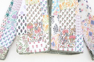 New Arrival Color Handmade <b>Patchwork</b> <b>Jackets</b> Indian Handmade Patch Work <b>Jackets</b> Coats Boho Quilted <b>Jacket</b> for Women - Product Image 4