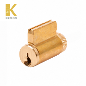 Cylindre de serrure personnalisé en laiton 32 mm, 2 clés avec gorge SX, laiton satiné, applications multiples pour portes - Product Image 4