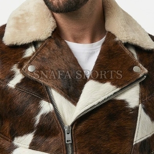 Light Weight Stylish Breathable Cowhide <b>Leather</b> <b>Jacket</b> Premium Quality Top Selling Hair on <b>Leather</b> <b>Jackets</b> - Product Image 4