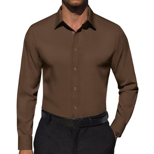 Camisas Clásicas Casuales de Algodón para Hombre, Camisa de Algodón con Botones, Mezcla de Algodón Suave, Ajuste Cómodo, Estilo Diario - Product Image 1