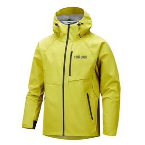 Blouson matelassé noir à capuche pour homme, imperméable et respirant, coupe classique, fermeture éclair, idéal pour le printemps et les activités de plein air - Product Image 3