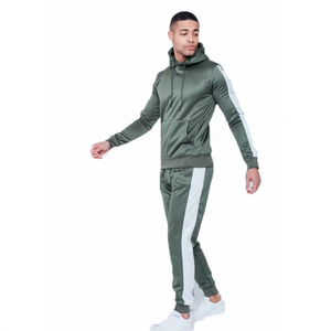 Ensemble sweat à capuche et pantalon décontracté pour homme, personnalisé, broderie appliquée, effet vieilli, délavé soleil, délavé à l'acide, 100% coton, coupe évasée - Product Image 6