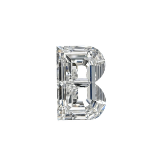 Diamante Suelto de Lujo en Forma de Letra B, DEF VVS VS1 HPHT CVD, Certificado por IGI GIA, Piedra de Joyería Cultivada en Laboratorio - Product Image 1