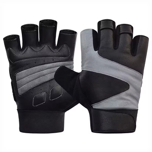 Gants de musculation demi-doigts avec absorption des chocs et maille respirante pour l'entraînement et l'haltérophilie - Product Image 1