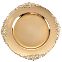 Assiettes de présentation en métal pour table de dîner, mariage, banquet, vaisselle de table, assiette de service, table à manger