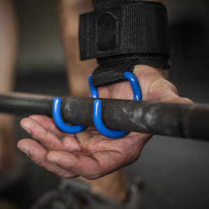 Crochets de musculation en gros pour la gym, crochets de préhension pour l'haltérophilie, sangles de soutien du poignet, crochets d'haltérophilie noirs unisexes - Product Image 2