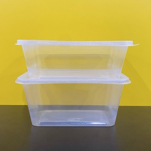 Wholesale Custom Low Price Take Out 550 650 750 1000ml Transparent Rectangle Disposable <b>Plastic</b> <b>Food</b> <b>Container</b> with lid Hot sale - Product Image 1