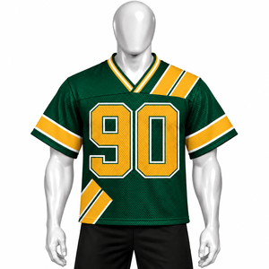 Elson Sports Manufacture Wholesale Fan Jersey Short Sleeve <b>Plus</b> <b>Size</b> 100% Polyester Breathable <b>Mesh</b> Customizable Jersey - Product Image 4