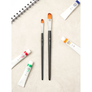 2 pezzi pennelli piatti rotondi per ottenere una finitura liscia - Product Image 1