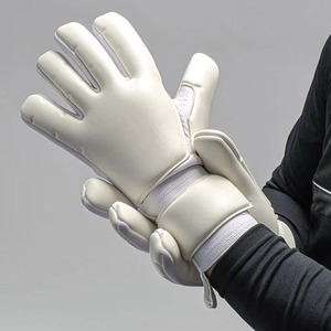 Custom New Football Goalkeeper Gloves <b>Full</b> Finger Non <b>Slip</b> Breathable Adjustable Wrist Strap Unisex PU Leather - Product Image 2