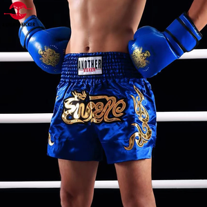Pantalones Cortos de Muay Thai 2025, Pantalones Cortos de Boxeo Tailandés para Mujer, Hombre y Niño, Bordados, Pantalones de Entrenamiento de Kickboxing, Sanda, Artes Marciales, Equipo de Lucha - Product Image 1