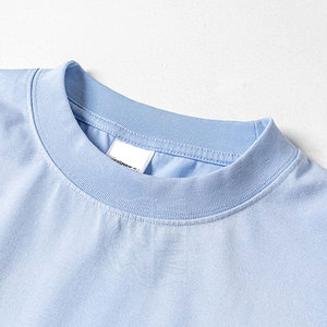 Créez Votre Propre Logo Imprimé sur des T-shirts pour Hommes Effet Délavé 100% Coton Respirant Écologique Séchage Rapide Vêtements Casual à la Mode - Product Image 3