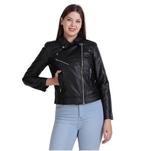 Customized Women's Jackets Fashion Wear Genuine Leather Jackets for Women Hot Selling Stylish Leather Wear Wholesale Price - Product Image 1