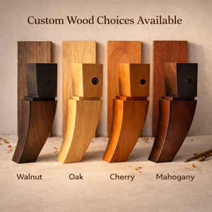 Stylish Curved Wood Metal Furniture Leg <b>Sofa</b> Cabinet Table Foot Replacement Durable Unique Design OEM Supply - Product Image 3