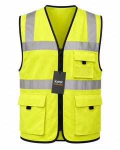 High Visibility Reflective Breathable <b>Waterproof</b> Polyester Quick Dry Road Safety Vest Windproof Construction <b>Work</b> Motorcycle - Product Image 1