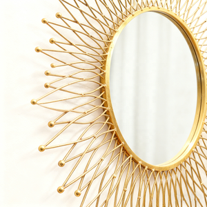 Wholesale Handmade Art Deco <b>Frameless</b> Stainless Steel Wall-Mounted Mirror for Home Office Entryway-Luxury Eco-Friendly Durable - Product Image 3