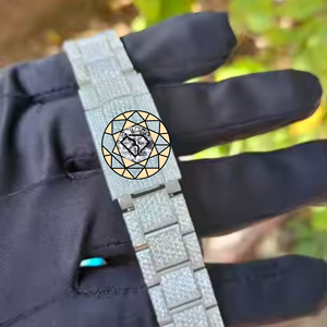 Luxury Women's Diamond <b>Watch</b> Stainless Steel Round <b>Case</b> Analog Quartz Roman Numeral Dial Sapphire Crystal Deployment Clasp - Product Image 3