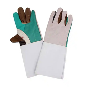 ถุงมือเชื่อมหนังวัวแท้สำหรับงานฤดูหนาว ป้องกันการเจาะทะลุ สะท้อนแสง ปลอดภัย ระบายอากาศได้ดี - Product Image 3