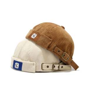 Gorro casual de pana retro para mujer, estilo chino, con estampado de puntos y frutas, de popelina Oxford, para primavera y otoño, a la moda y moderno. - Product Image 2