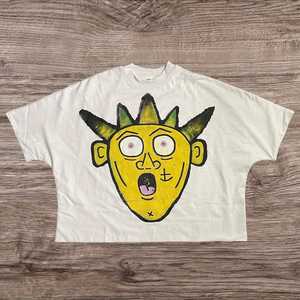 Camiseta con Estampado Gráfico de Moda, Personalizable con MOQ Bajo, Fabricante Personalizado en EE. UU., Moda Casual DTG, 100% Algodón, Marca Privada - Product Image 1